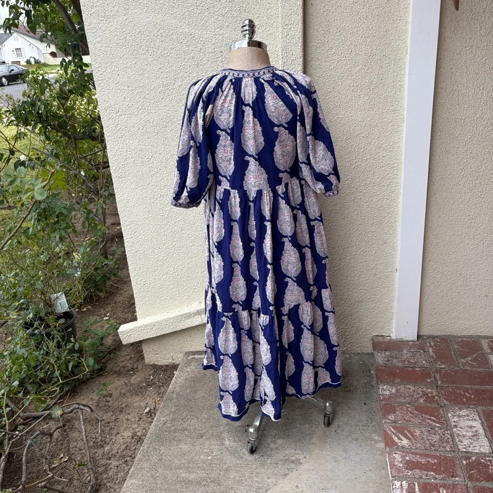 Matta NY beautiful Katia Dal tiered midi dress with great pockets - Picture 8 of 16